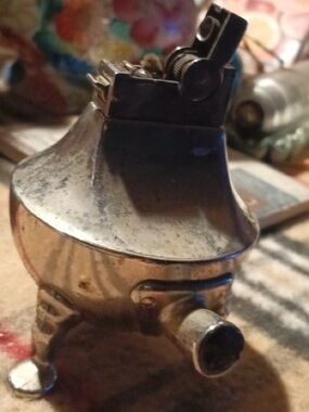 Vintage Silver Rocket-Shaped Antique